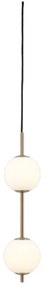 Φωτιστικό Οροφής Audrey 2 2255C2255-1 Φ12x50.1cm Led 830lm 18W 2700k Brass-Opal Umage
