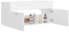 vidaXL Ντουλάπι Νιπτήρα Λευκό 100 x 38,5 x 46 εκ. από Επεξ. Ξύλο