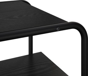 vidaXL Τραπέζι κονσόλας Μαύρη Δρυς 100 x 41 x 75 εκ Επεξεργασμένο Ξύλο
