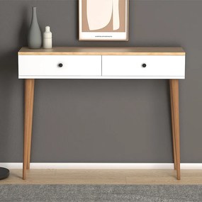 Κονσόλα Alis Megapap χρώμα pine white 110x29x88εκ.