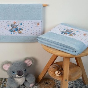 Πετσέτες Βρεφικές Studying Bear 36 (Σετ 2τμχ) Ciel DimCol Σετ Πετσέτες 70x140cm 100% Cotton