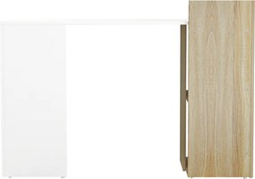 ΓΡΑΦΕΙΟ ΜΕΛΑΜΙΝΗΣ ΜΕ ΡΑΦΙΑ SYNDYA HM8994.02 SONAMA- ΛΕΥΚΟ 112x55x85Y εκ.