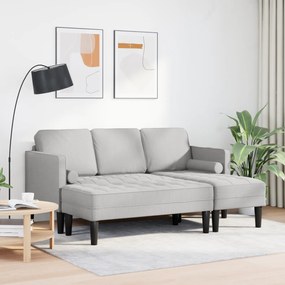 vidaXL Σετ 2 τεμαχίων με γκρι μαξιλάρια