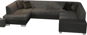Γωνιακός καναπές Cuba-Αριστερή-Ανθρακί - 335.00Χ207.00Χ73.00cm