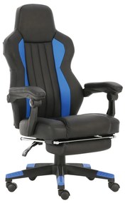 Καρέκλα Γραφείου ArteLibre Gaming ΔΩΡΑ Μπλε PU 64x71x113-121cm