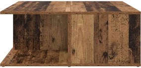 vidaXL Τραπεζάκι σαλονιού Παλιό ξύλο 80 x 80 x 31 cm