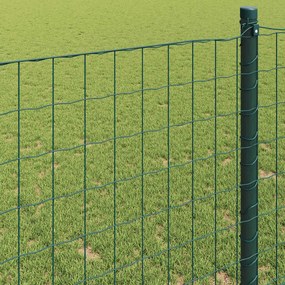 vidaXL Φράχτης Εuro 1,2 x 10 m Σίδηρος με επικάλυψη PVC Πράσινο