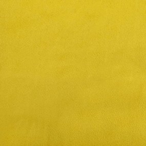 vidaXL Παγκάκι με Πλάτη Κίτρινο 119,5x64,5x75 εκ. Βελούδινο