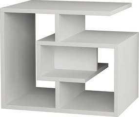 Τραπεζάκι βοηθητικό Labirent Megapap Megapap χρώμα λευκό 54x40x45εκ.