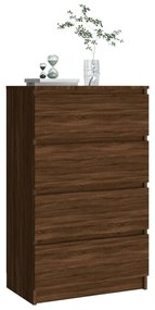 vidaXL Συρταριέρα Καφέ Δρυς 60 x 35 x 98,5 εκ. από Επεξεργασμένο Ξύλο