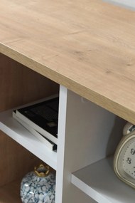 Έπιπλο Τηλεόρασης Sapphire Δρυς / Ανθρακί SOCLO 100x35x20