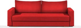 Καναπές Kleio Τριθέσιος-215φ 80β εκ.-Κόκκινο