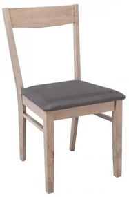 RINGO Καρέκλα Smoke Beech/Ύφασμα Γκρι 46x54x80cm Ε806,1