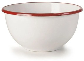 Μπωλ Δημητριακών Bordeaux 908316 Φ16x9cm White-Bordeaux Ibili Enamel
