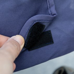 PawHut Καρότσι Σκύλου έως 20kg Πτυσσόμενο Μαξιλάρι 3 Πλαϊνές Τσέπες 102 cm x 62 cm x 105 cm Μπλε