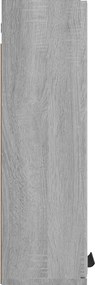 vidaXL Ντουλάπι Μπάνιου με Καθρέφτη Γκρι sonoma 64 x 20 x 67 εκ.