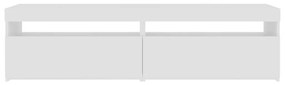 Έπιπλο Τηλεόρασης με LED 2 τεμ. Γυαλιστερό Λευκό 75x35x40 εκ. - Λευκό