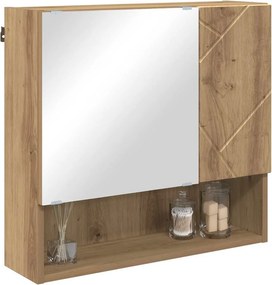 vidaXL Ντουλάπα Καθρέφτη Artisan Oak 59 x 17 x 55 cm