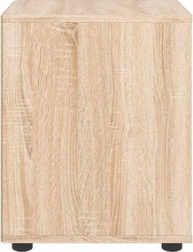 vidaXL κομοδίνο VISNES Sonoma Δρυς 45x40x50 cm Επεξεργασμένο ξύλο