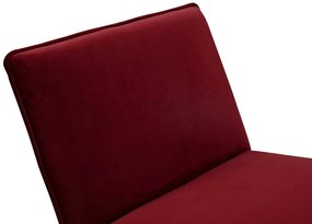 Πολυθρόνα Riverton 331, Κόκκινο, 81x70x78cm, Ταπισερί, Πόδια: Μεταλλικά