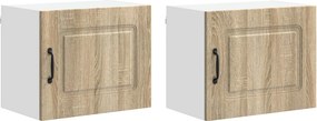 vidaXL Πάνελ πλυντηρίου πιάτων Kalmar 2 pcs Δρύς Sonoma