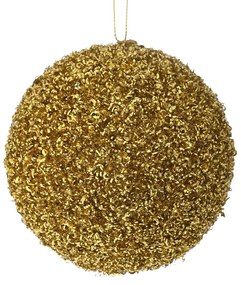 Χριστουγεννιάτικη Μπάλα Polyfoam Χρυσή Glitter 12εκ. iliadis 83517