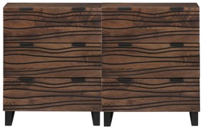 vidaXL Παραδοσιακά Πλευρικά Έπιπλα 2 pcs Καφέ 60 x 33.5 x 75 εκ.