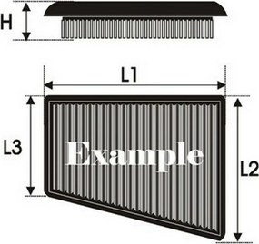 Φίλτρο αέρα Green Filters P965018