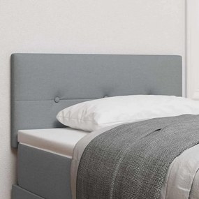 vidaXL Κεφαλάρι με κουμπιά Ανοιχτό Γκρι 80 εκ. Υφασμάτινο