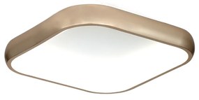 InLight Πλαφονιέρα οροφής LED 40W 3CCT από χρυσαφί μέταλλο και λευκό ακρυλικό D:45cm (42031-Golden)