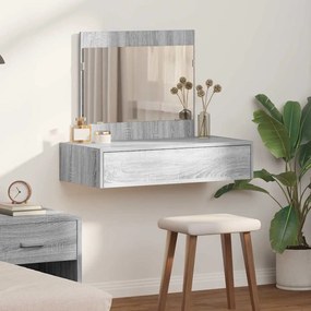 vidaXL Τοίχος με Είδη Περιποίησης Γκρι Sonoma 83x40x70 εκ