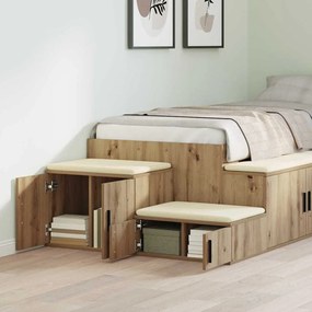 vidaXL Ντουλάπι αποθήκευσης artisan δρυς 118 x 41 x 40 εκ