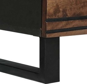 vidaXL Πλαϊνό γραφείο Καφέ 60 x 33.5 x 75 εκ. Μασίφ ξύλο μάνγκο