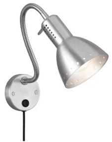 Απλίκα Pittsburgh Αλουμίνιο Χρώμιο με διακόπτη Fischer Honsel-30121-Αλουμίνιο 30121
