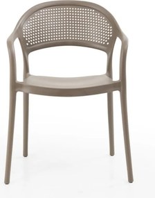 Πολυθρόνα Paros pp σε cappuccino απόχρωση 57x50x80