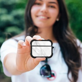 Θήκη Σιλικόνης Sonique Marble Series για AirPods Pro / Pro 2 Λευκό
