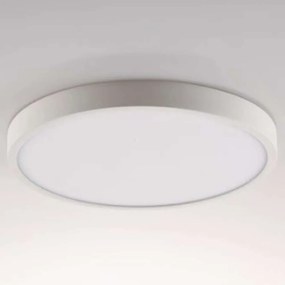 Φωτιστικό Οροφής - Πλαφονιέρα Domo LED-DOMO-R24-BCO 24W Led Φ24cm 2,4cm White Intec Αλουμίνιο,Ακρυλικό