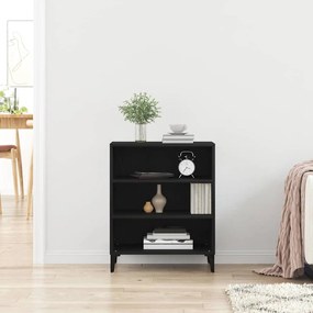 vidaXL Πλαϊνό γραφείο Μαύρη δρυς 57 x 35 x 70 εκ Επεξεργασμένο ξύλο