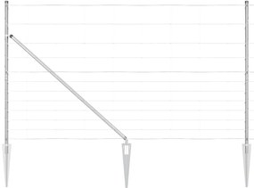 vidaXL Στύλος Περιφράξεων Γαλβανισμένο 25 x 1,4 μ Ατσάλι