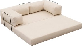 Τριθέσιος Καναπές Κρέμα COMFORT 95x190x75