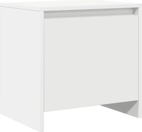 vidaXL Κομοδίνο Λευκό 45 x 34 x 44,5 εκ. από Μοριοσανίδα