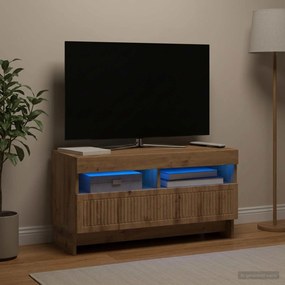 vidaXL Ντουλάπα LED Τηλεόρασης Artisan Δρυς Επεξεργασμένο Ξύλο
