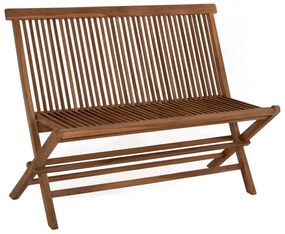 Παγκάκι Kendall HM9541 Πτυσσόμενο 120x62x89cm Από Ξύλο Teak Natural Two-seater