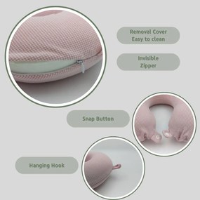 Μαξιλαράκι Ταξιδίου Memory Foam Σχήμα Πέταλο - Lilac