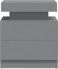 vidaXL Κομοδίνο Γκρι 40 x 35 x 52 εκ. από Επεξ. Ξύλο