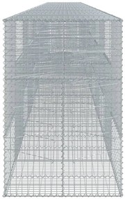 vidaXL Συρματοκιβώτιο με Κάλυμμα 1200x100x150 εκ. Γαλβανισμένο Χάλυβα