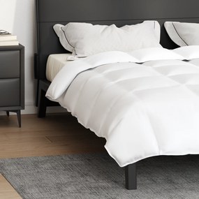 vidaXL Κουβέρτες & Κουβερλί Λευκό 240 x 200 εκ. Πούπουλο