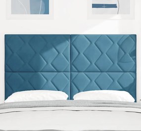 vidaXL Κεφαλάρι Σκούρο Μπλε 160 cm Βελούδο