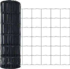 vidaXL Ευρωπαϊκή Στήριξη Φράχτη 25 x 0,4 m PVC-Επικαλυμμένο Ατσάλι