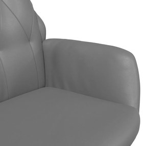 vidaXL Πολυθρόνα Relax Ανθρακί από Συνθετικό Δέρμα